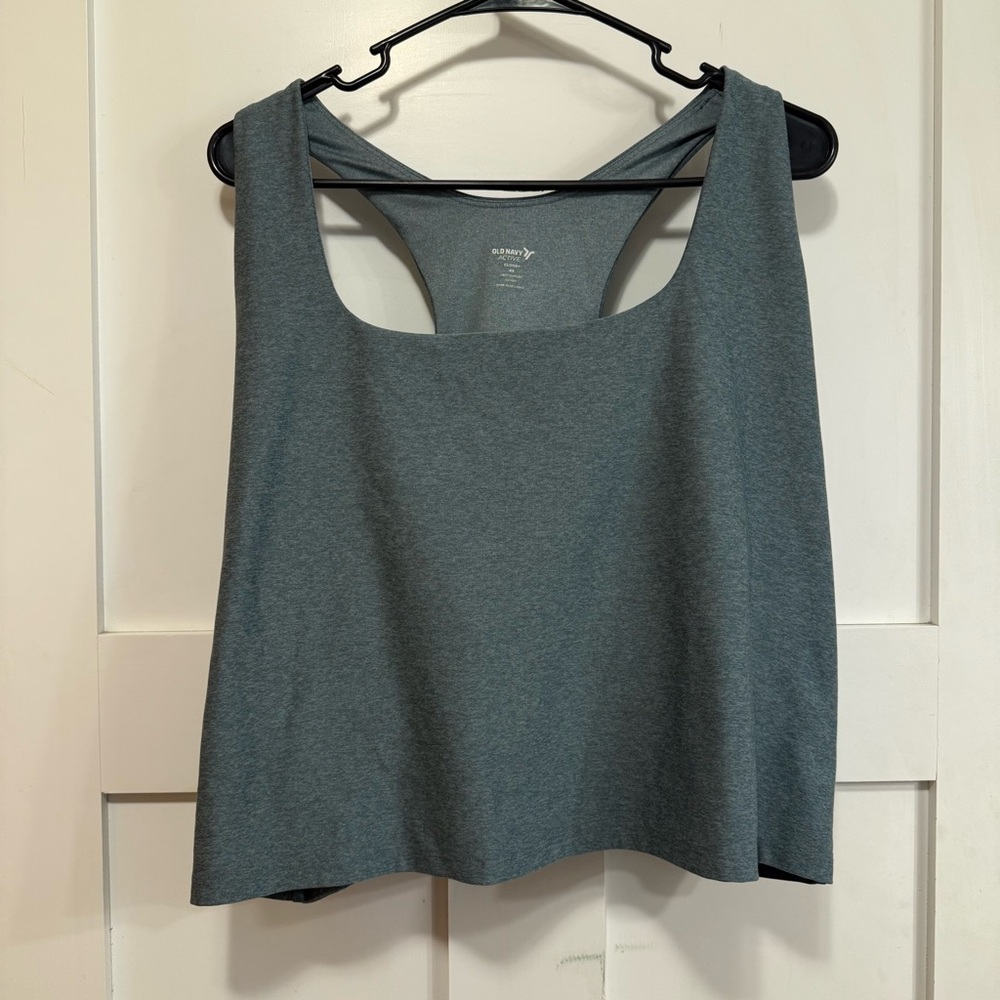 Old Navy Cropped Athletic Racerback Tank Size 4x